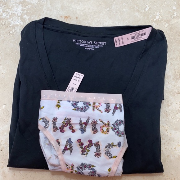 - VS Black Tee M & Panty M - Picture 2 of 5